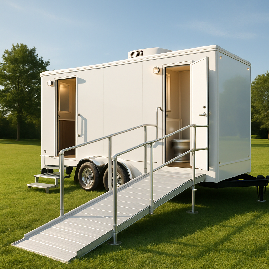 ADA restroom trailer rental in Greensboro